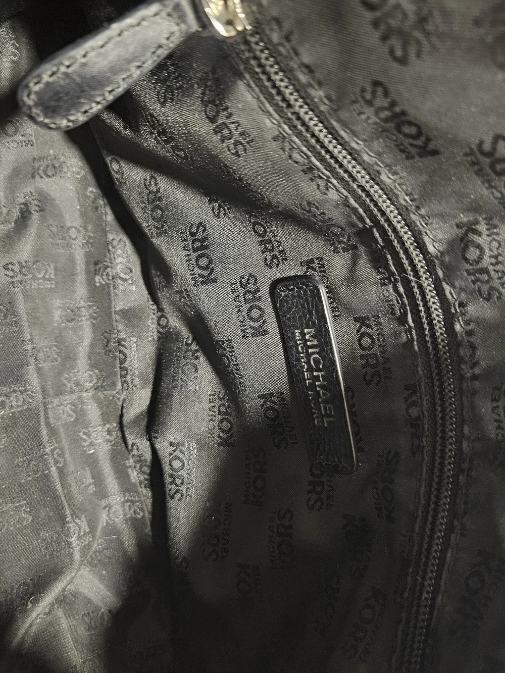 Michael Kors Jet Set Signature Pochette Bag - Black/Charcoal Monogram